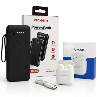 🎧 Samsung  + VEN-DENS 10,000mAh Power Bank Combo