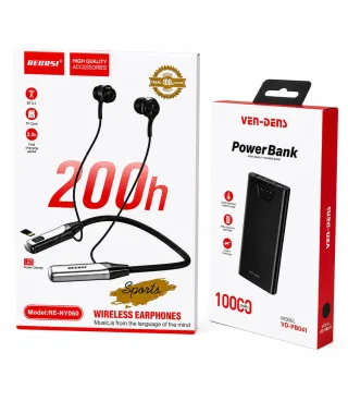 🎧 REGRSI Wireless Earphones + 🔋 VEN-DENS 10000mAh Power Bank