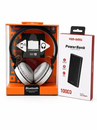 Wireless Headphone + VEN-DENS 10000mAh Power Bank Combo thumbnail 6